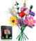 Bloques de Construcción Ramo de Flores, 715 PCS Colección Botánica Flowers Eternas, 10 Flore Artificiales, Regalo para Niños Cumpleaños, Adultos Día de la Madre, San Valentín y Aniversarios