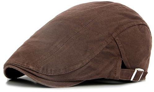 BUDUBIBI Baumwolle Baskenmütze Flatcap Herren Sommer Schirmmütze Zeitungsjunge Hut,Damen Schiebermütze Herren Sommer Hut Verstellbare Cabbie Barette Kappe