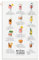 DEMDACO Mocktail-Kalender der monatlichen Mixologie, 71,1 x 43,2 cm, 100 % Baumwoll-Twill, Küchentuch, Geschirrtuch