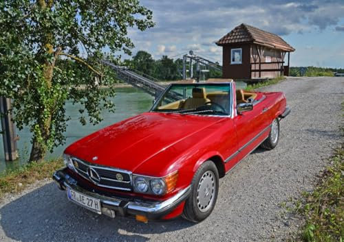 CALVENDO Poster 59,4 x 42,0 cm Querformat Ein Motiv aus dem Kalender Ein Stern für Amerika - Mercedes Benz 560 SL, Poster DIN A2 quer| Bilder, Kunstdruck, Wandbild, Wanddeko, Prints ohne Rahmen