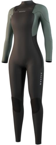 Mystic Wassersport – Surf KiteSurf & Windsurfen Damen Star 5/3 mm Brust-Reißverschluss Neoprenanzug – Dark Olive