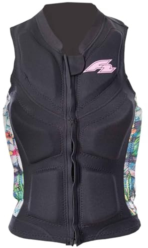 F2 Damen Prallschutz Weste Wake & Sup Weste S-XXL Größe wählbar Schwarz