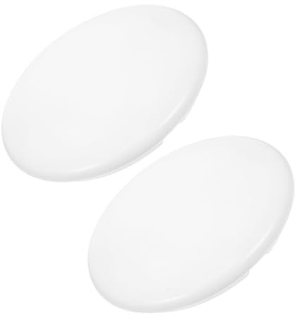Gadpiparty 2pezzi Coperture Rotonde Per Lampade Da Soffitto Paralumi Pvc Bianchi Con Chiusura Vite Sostituzione Per Lampade Camera Balcone Cucina e Bagno