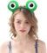 Plüsch Tier Ohren Stirnband Tier Haarreif mit Ohren, Tierohren Kopfbedeckung Cartoon Tierohren Haarschmuck, Kopfschmuck, Niedliche Cosplay Kostüm Zubehör für Karneval, Fasching, Mottoparty (Frosch)