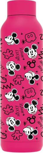 Quokka Botella Termo Acero Inoxidable Solid Raspberry Pink 630 ML Mickey Pop