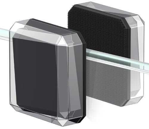 Pawfly Magnetischer Aquarium Glasreiniger 6 cm Magnetische Bürste Magnetischer Glasreiniger Kleine Fleckenbürste Reinigungswerkzeug für 1 cm Dickes Glas (Nicht schwimmfähig)