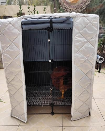 WLCNYL Wärmende Hundehüttenabdeckung, Hundehüttenabdeckung, isolierte Winterabdeckung für Hundekäfig/Hühnerstall/Katzenhaus, Möbelabdeckungen für Hundekäfige im Außenbereich, Winddichte Zwingerabde