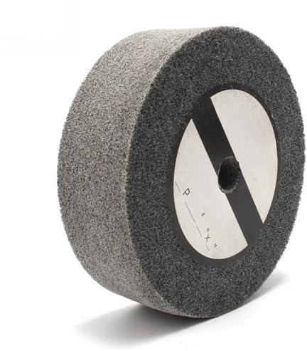 woleyuu 200 mm Nylonfaser-Polierscheibe, Polierscheibe, 25 mm Dicke, Vlies-Schleifscheibe, Drehwerkzeug-Zubehör, 5/7P(5P)