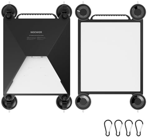 NEEWER Soporte de Ventosa Coche Compatible con Starlink Mini, 2 en 1 Satellite Montaje Kit y Funda Protectora con Fuertes Ventosas para Ventanilla, Techo Corredizo, RVs, Barco y Viaje Carretera, ST91