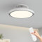 KRIPINC Ventilateur Plafond avec Lumiere et Télécommande, Silencieux 3000-6000K LED Dimmable Plafonnier Ventilateur, Sans Pale, avec 6 Vitesses de Vent et Fonction Minuterie, pour Salon Chambre, Blanc