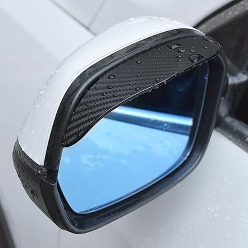 ALJLA 2Stück Regenabweiser Für Außenspiegel für Mercedes Benz V Class 1996-2025 W638 W639 W447,Carbonfaser Seitenspiegel Regenschutz,Anti-Regen Klebbarer Regenschutz Für Rückspiegel