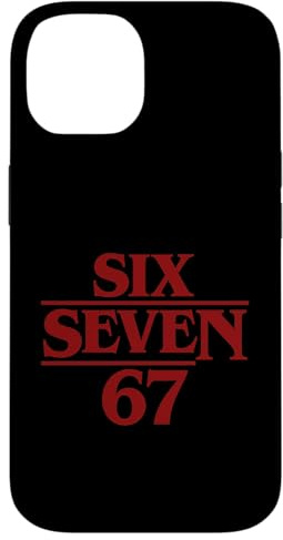 67 Six Seven Meme - Spaß Wort Stranger Rot Retro Serien Look Hülle für iPhone 14
