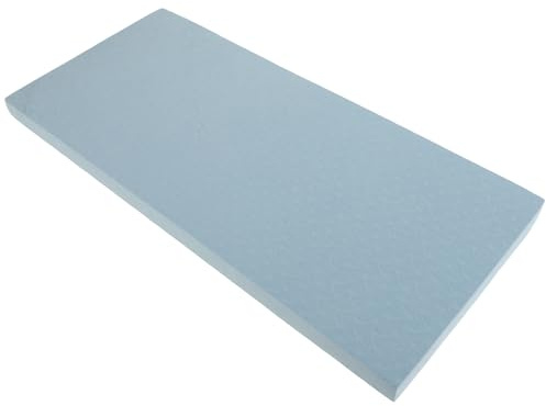 DEARMAMY Gepolstertes Balance Pad 45x20x2cm Tpe Yogamatte für Fitness Pilates Yoga Training Weich Rutschfest Blau