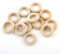 Holzring, Ø 15mm Holzringe Schmuck, 40stk Holzringe Unvollendete glatten Holz Hoop Gardinenringe für Gardinen, Vorhangringe, Ringe aus Holz H160