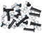 Kizer Inline Skate Ersatzteil Achsenset für Fluid & Flux Schienen, 8 Stück