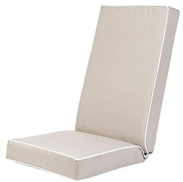 Alfresia Garden Chair Cushion – Replacement Outside Dining Seat Cushion, Luxury Style, Thick Luxury Foam Filling, Polyester Case, Choice of Colours, Al Fresco Chair Cushion (Taupe)
