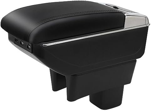 YJYWZH für Suzuki Swift 2005-2024 Armlehne Mittelkonsole Aufbewahrungsbox Doppelschicht Mit Getrankehalter