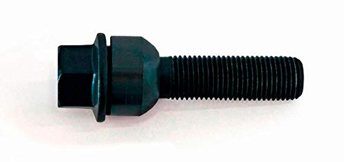 H&R Radschraube Kugelbund mit bewegliche Kugelbund R14 M14x1.50 - Länge 74mm - Schwarz (z.B. kompatibel mit Porsche)