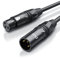CSL - 10m Mikrofonkabel - XLR Stecker auf XLR Buchse - Audio Kabel - je 4 Farbringe: rot blau gelb grün - OFC Sauerstofffreies Kupfer – für Mikrofone HiFi Mischpult Lautsprecher – geschirmt - flexibel