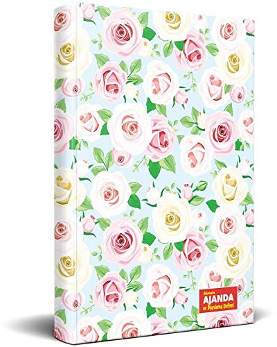 Zeitloses Terminplaner und Planungsbuch - Weiße Rose