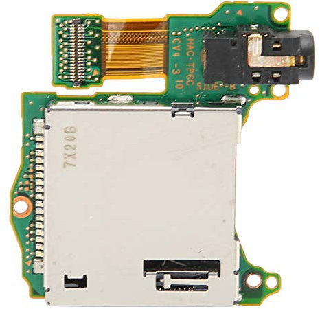 Heayzoki Game Host Card Slot, professioneller Game Cartridge Card Slot Host Reader Tray Kopfhörerlochanschluss Fit für Switch