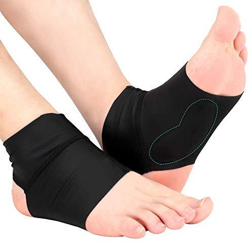 Arch Support Sleeves for Flat Feet, Flat Feet Insoles, Plantar Fasciitis Insoles, Arch Support Pad, Arch Socks with Plantar Fasciitis and Gel Pads