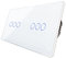 CNBINGO Interruptor de doble táctil, individual Blanco, con panel de vidrio y LED de estado, no se requiere un conductor neutro, 3 sujeto más 3 compartimento, interruptor de 1 vía, 157 * 86 mm