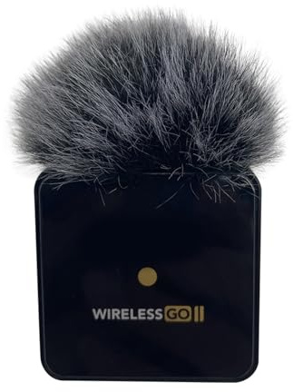 Mikrofon-Windschutz, Plüsch-Mikrofonhülle für Rode Wireless Go II, Ersatzteil für pelzige Mikrofon-Windschutzscheibe