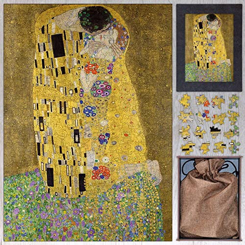 Gustav Klimt Holzpuzzle Der Kuss - Holzpuzzle für Erwachsene - 1000 Teile
