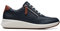 Clarks Un Rio Zip Leather, Zapatillas Mujer, Navy Combi, 39 EU