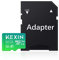 KEXIN Micro SD Karte 64GB MicroSDXC Speicherkarte mit SD Adapter MicroSD Karte TF Card Micro SD Card Memory Card für Dashcams und Heimüberwachungssysteme, Full HD-Videos aufnehmen, Handy, Tablet Grün