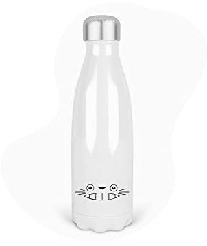 Bouteille Gourde Isotherme Acier INOX - Blanc - 350 ML - Enfant - imprimé Illustration Manga Anime - France (N°26)