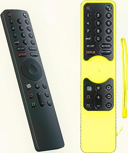 Mando a Distancia para para Xiaomi Mi TV 4S 4A Smart TV con Funda Protectora, Control Remoto de reemplazo para Xiaomi Mi 4S 4A Smart TV con Bluetooth y Control por Voz