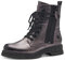 MARCO TOZZI by Guido Maria Kretschmer stivaletti da donna in similpelle con allacciatura e zip color argento (pewter) 39 EU