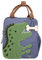 Depesche 11926 Dino World Kinder Rucksack Dino Mini, Blau, 23 x 20 cm, aufgesetzer Frottee-Dino, Knochen-Anhänger, Reißverschluss, 100% Polyester