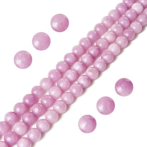 100pcs 10mm Kunzite Beads Natural Gemstone Beads Round Loose Beads for Jewelry Making