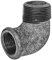Gewinde Fitting Verschraubung aus Temperguss verzinkt - Winkel 90° 1 Rohr Zoll Innengewinde IG Aussengewinde AG Nr. 92