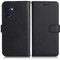 DENDICO Coque pour Oppo Find X5 Lite 5G, PU en Cuir Coque Portefeuille Étui Housse, Design Classique TPU Coque pour Oppo Find X5 Lite 5G, Noir