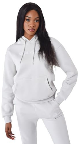 Sweat à Capuche Femme Signature Greige M