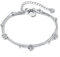 VICKWOOD Lebensbaum Armband aus Edelstahl Kette 22 cm Lang 18K Vergoldung Wasserfest in Gold/Rose Gold/Silber Geschenk für Frauen(A.Band_Silber)