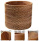 Cabilock Poubelle Pot à Crayons En Osier Panier à Linge Tissé Corbeille à Papier En Osier Pot à Couverts Panier a Linge Pot De Bonsaï Vase Tisser Vignes D'automne Pinceau Cosmétique Bureau