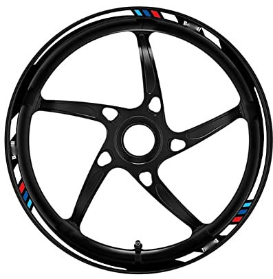 ZAPORA Roller Motorrad Dicker Rand Außenrand Aufkleber Streifen Rad Aufkleber Für TNT300 TNT600 BN600/302r Stels600 Keeway RK6 Trk502 Randaufkleber (Color : 9)