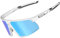 KAPVOE Polarisiert Fahrradbrille Herren Damen Radfahren Sportsonnenbrille Sportbrille Uv400 Schutz Sport MTB Radbrille Radsport Fahren Baseball Laufen Golf Volleyball Angeln 07