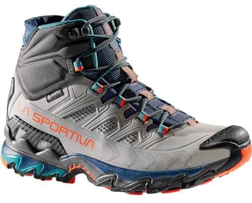La Sportiva Damen Wanderschuhe Ultra Raptor II Mid Leather Woman GTX, Farbe:Grau, Schuhgröße:EUR 37, Artikel:-901322 Grey/Cherry Tomato