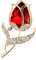 Broche abeille en or, bijoux en alliage de Rose, clouté de diamants, fleur de luxe, broche d'ambiance