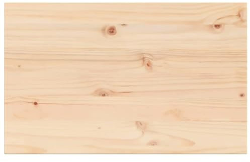 vidaXL Tischplatte, Holztischplatte Rechteckig, Ersatztischplatte für Couchtisch Beistelltisch Esstisch, Holzplatte, Massivholz Kiefer