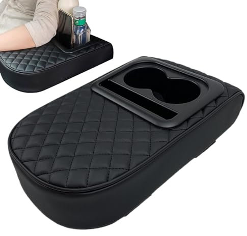 Car Rear Seat Armrest - Console Box With Cup Holder, Car Arm Rest Backseat | Armrest Console Box Second Row Rear Central Armrest Box, Armrest Pillow Foam Box Organizer Car Interior