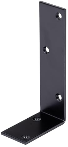 Alberts 825041 Balkenwinkel - schwarz - kunststoffbeschichtet - 75 x 150 x 40 mm | 20er Set