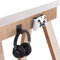 AZURAOKEY Sticky Headphone Stand, Universal Adhesive Headphone Hanger Under Desk Headphone Hook for Desk, Headset Holder Stick On No-Drill Wall Mount Gaming Earphone Bracket Earpiece Clip