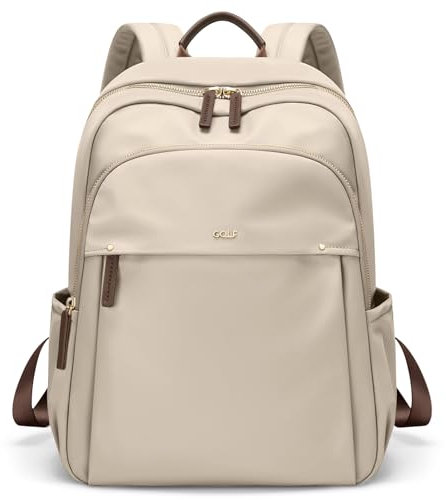 GOLF SUPAGS Mochila de Mujer para Portátil de 14 Pulgadas Impermeable Mochilas Daypacks Mochila para Universidad Trabajo Viaja (Albaricoque)